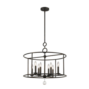 Cameron 8 Light Wrought Iron Chandelier