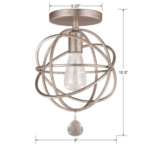 Solaris 1 Light Silver Pendant