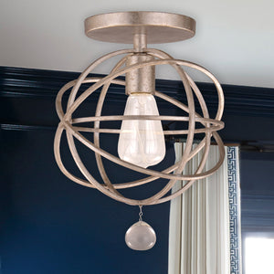 Solaris 1 Light Silver Pendant