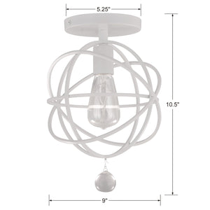 Solaris 1 Light White Pendant