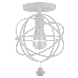 Solaris 1 Light White Ceiling Mount