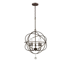 Solaris 5 Light English Bronze Mini Chandelier