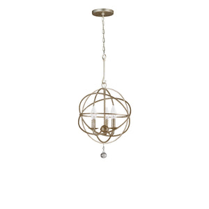 Solaris 3 Light English Bronze Mini Chandelier