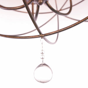 Solaris 6 Light Bronze Sphere Chandelier