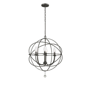 Solaris 6 Light Bronze Sphere Chandelier