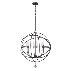Solaris 6 Light Bronze Sphere Chandelier