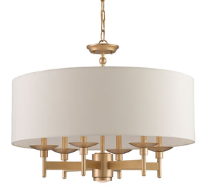 Currey and Company Bering Brass Chandelier