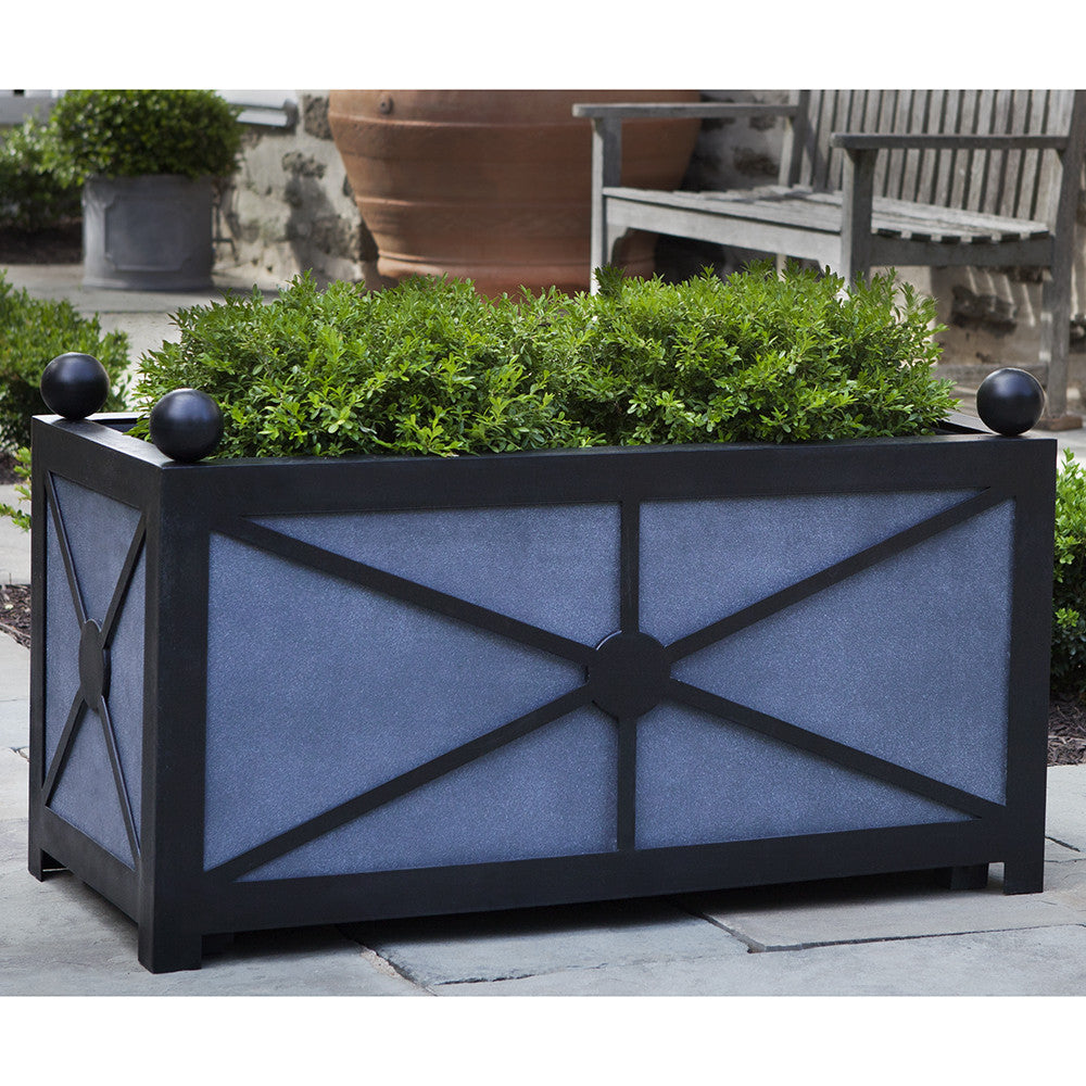 Geometric Window Box Planter - Dark Grey