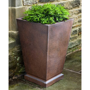 Square Tapered Indoor/Outdoor Planter - Rust