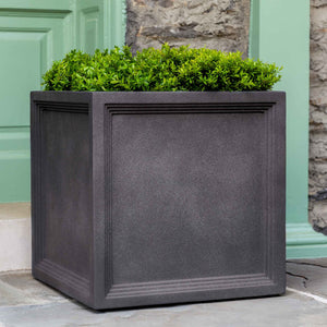 Lead Lite Fiber Clay Square Planter - Available in 4 Sizes