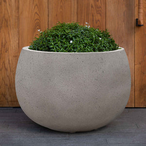 Stone Grey Lite Fiber Clay Bowl Planter - Available in 3 Sizes