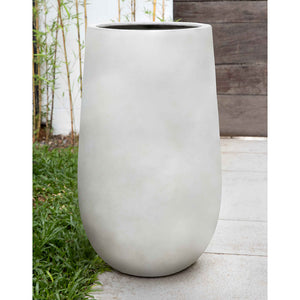 Ivory Lite Tall Fiber Clay Planter - Small