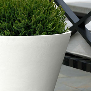 Extra Large Tall Cone Planter - Chalk Lite