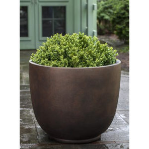 Rust Lite Fiber Clay Low Bullet Planter - Available in 5 Sizes
