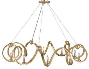 Currey and Company Ringmaster Gold Chandelier