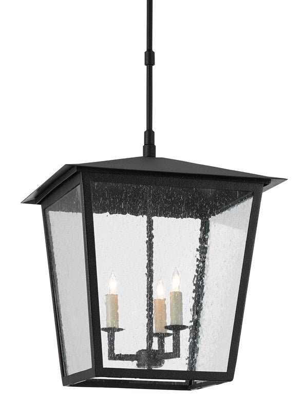 Currey and Company Bening Large Outdoor Lantern - Midnight