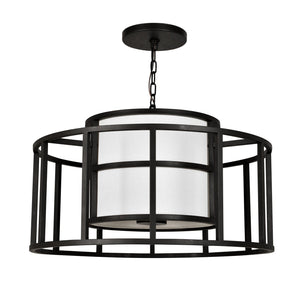 Brian Patrick Flynn for Crystorama Hulton 5 Light Matte Black Chandelier