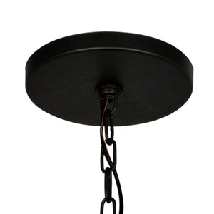 Brian Patrick Flynn for Crystorama Hulton 5 Light Matte Black Chandelier