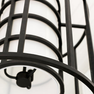 Brian Patrick Flynn for Crystorama Hulton 6 Light Matte Black Chandelier