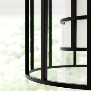 Brian Patrick Flynn for Crystorama Hulton 6 Light Matte Black Chandelier