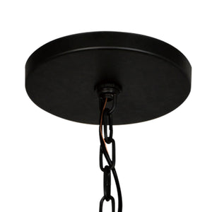 Brian Patrick Flynn for Crystorama Hulton 6 Light Matte Black Chandelier