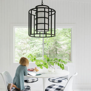 Brian Patrick Flynn for Crystorama Hulton 6 Light Matte Black Chandelier