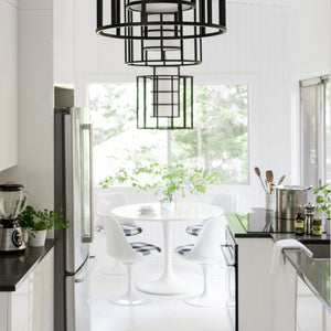 Brian Patrick Flynn for Crystorama Hulton 6 Light Matte Black Chandelier