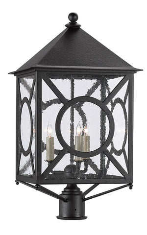 Currey and Company Ripley Large Post Light - Midnight
