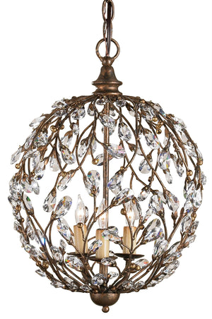 Currey and Company Crystal Bud Cupertino Orb Chandelier