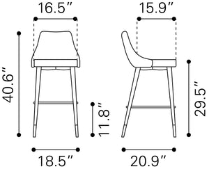 Piccolo Bar Chair Pink
