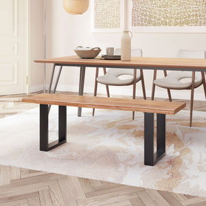 Louisa Bench Natural & Black