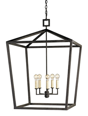 Currey and Company Denison Black Grande Lantern