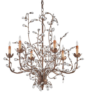 Currey and Company Crystal Bud Cupertino Medium Chandelier