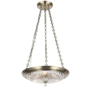 Celina 3 Light Antique Brass Mini Chandelier