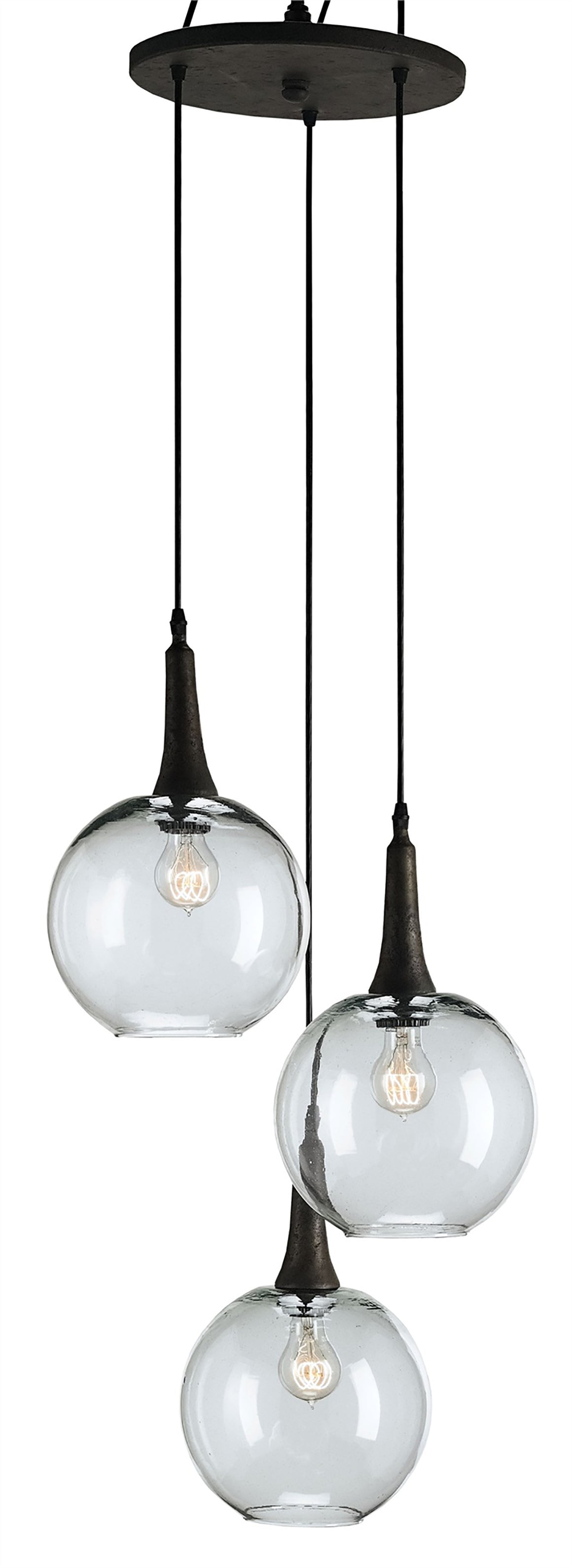 Currey and Company Beckett Trio Pendant