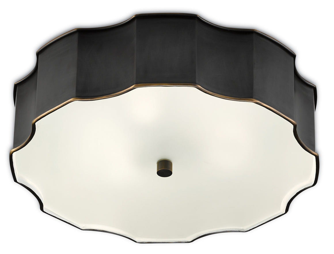 Currey and Company Wexford Bronze Flush Mount
