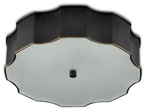 Currey and Company Wexford Bronze Flush Mount