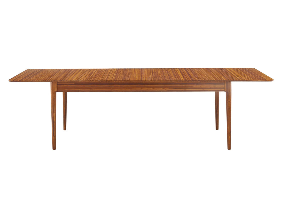 Erikka 110" Double-Leaves Extensible Dining Table, Amber