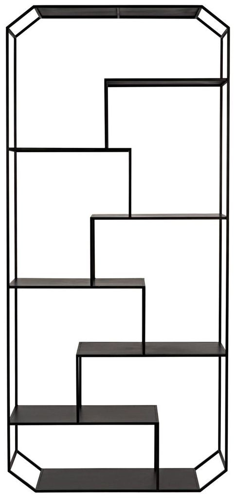 Marquise Bookcase  Black Metal