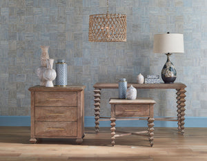 Chesapeake Chandelier - Beige/Smokewood/Abaca Rope