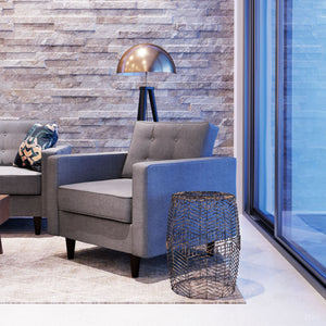 Mascot Floor Lamp Brass & Black - Brass & Black