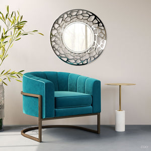 Asa Side Table  - White & Gold