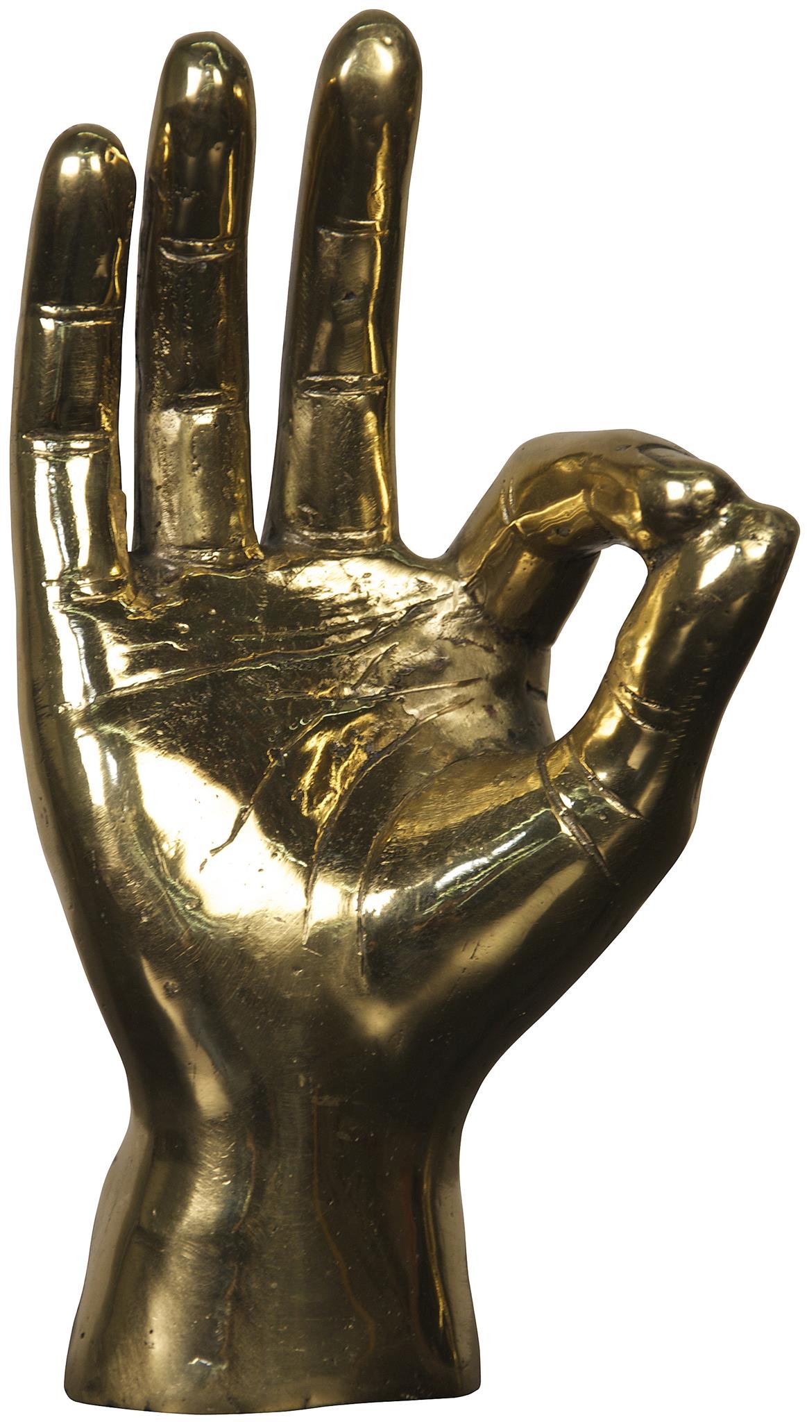 Noir Ok Sign - Brass