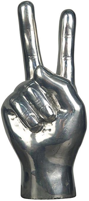 Noir Peace Sign - Silver