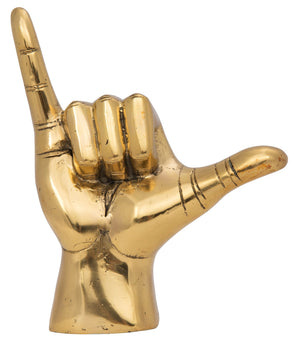 Noir Hawaiian Hand Sculpture - Brass
