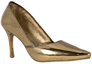 Noir High Heel Sculpture - Brass