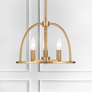 Abbottt 3 Light Vibrant Gold Chandelier