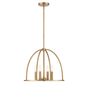 Abbottt 4 Light Vibrant Gold Chandelier