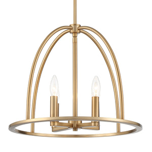 Abbottt 4 Light Vibrant Gold Chandelier