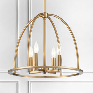 Abbottt 4 Light Vibrant Gold Chandelier